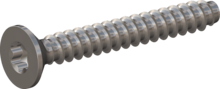 STP410400300C, Screw for Plastic, STP41 4.0x30.0 - T20, stainless-steel A4, 1.4578, bright, pickled and passivated