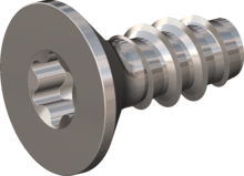 STP410450110E, Screw for Plastic, STP41 4.5x11.0 - T20, stainless-steel A2, 1.4567, bright, pickled and passivated