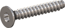 STP410450280E, Screw for Plastic, STP41 4.5x28.0 - T20, stainless-steel A2, 1.4567, bright, pickled and passivated