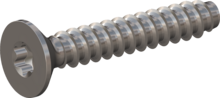 STP410500300E, Screw for Plastic, STP41 5.0x30.0 - T25, stainless-steel A2, 1.4567, bright, pickled and passivated