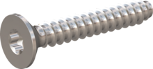 STP410500320C, Screw for Plastic, STP41 5.0x32.0 - T25, stainless-steel A4, 1.4578, bright, pickled and passivated