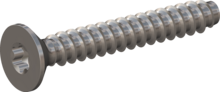 STP410500350C, Screw for Plastic, STP41 5.0x35.0 - T25, stainless-steel A4, 1.4578, bright, pickled and passivated