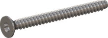 STP410500550E, Screw for Plastic, STP41 5.0x55.0 - T25, stainless-steel A2, 1.4567, bright, pickled and passivated