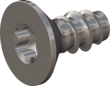STP410600130C, Screw for Plastic, STP41 6.0x13.0 - T30, stainless-steel A4, 1.4578, bright, pickled and passivated