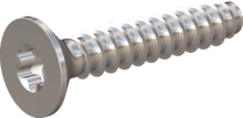 STP410600320C, Screw for Plastic, STP41 6.0x32.0 - T30, stainless-steel A4, 1.4578, bright, pickled and passivated