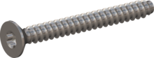 STP410600550E, Screw for Plastic, STP41 6.0x55.0 - T30, stainless-steel A2, 1.4567, bright, pickled and passivated