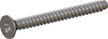 STP410600600E, Screw for Plastic, STP41 6.0x60.0 - T30, stainless-steel A2, 1.4567, bright, pickled and passivated