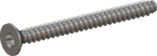 STP410600650E, Screw for Plastic, STP41 6.0x65.0 - T30, stainless-steel A2, 1.4567, bright, pickled and passivated