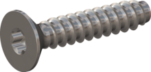 STP410800400E, Screw for Plastic, STP41 8.0x40.0 - T40, stainless-steel A2, 1.4567, bright, pickled and passivated