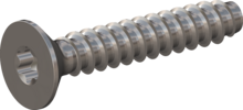 STP410800450E, Screw for Plastic, STP41 8.0x45.0 - T40, stainless-steel A2, 1.4567, bright, pickled and passivated