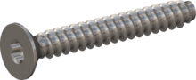 STP410800600E, Screw for Plastic, STP41 8.0x60.0 - T40, stainless-steel A2, 1.4567, bright, pickled and passivated