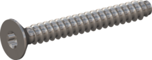 STP410800650E, Screw for Plastic, STP41 8.0x65.0 - T40, stainless-steel A2, 1.4567, bright, pickled and passivated