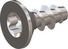 STP41A0600140E, Screw for Plastic, STP41A 6.0x14.0 - T30, stainless-steel A2, 1.4567, bright, pickled and passivated