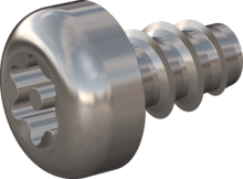 STP420300050E, Screw for Plastic, STP42 3.0x5.0 - TT10, stainless-steel A2, 1.4567, bright, pickled and passivated