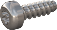 STP420300090E, Screw for Plastic, STP42 3.0x9.0 - TT10, stainless-steel A2, 1.4567, bright, pickled and passivated