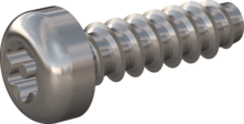 STP420300100E, Screw for Plastic, STP42 3.0x10.0 - TT10, stainless-steel A2, 1.4567, bright, pickled and passivated