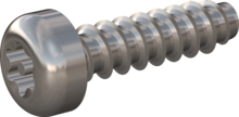 STP420300110E, Screw for Plastic, STP42 3.0x11.0 - TT10, stainless-steel A2, 1.4567, bright, pickled and passivated