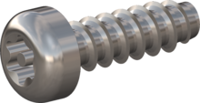 STP420350110E, Screw for Plastic, STP42 3.5x11.0 - TT15, stainless-steel A2, 1.4567, bright, pickled and passivated