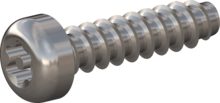 STP420350140E, Screw for Plastic, STP42 3.5x14.0 - TT15, stainless-steel A2, 1.4567, bright, pickled and passivated
