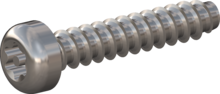 STP420350180E, Screw for Plastic, STP42 3.5x18.0 - TT15, stainless-steel A2, 1.4567, bright, pickled and passivated