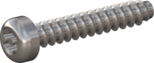 STP420350200E, Screw for Plastic, STP42 3.5x20.0 - TT15, stainless-steel A2, 1.4567, bright, pickled and passivated
