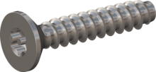 STP430300160E, Screw for Plastic, STP43 3.0x16.0 - TT10, stainless-steel A2, 1.4567, bright, pickled and passivated